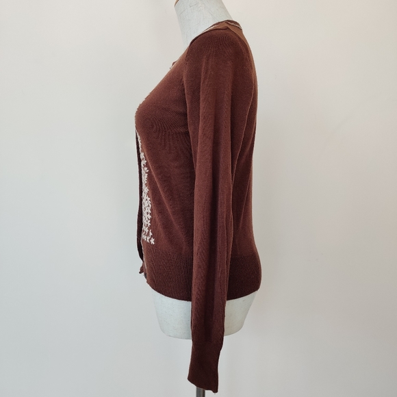 NAF NAF Embroidered Cardigan Sweater - Picture 6 of 8